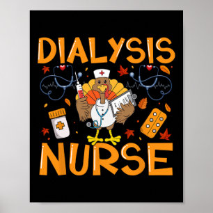 Dialysis Nurse Türkei Erntedank Stethoscope Aut Poster