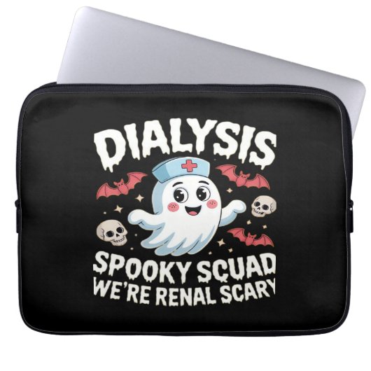 Dialysis Spooky Squad Nephrologie Halloween Nephro Laptopschutzhülle (Vorderseite)