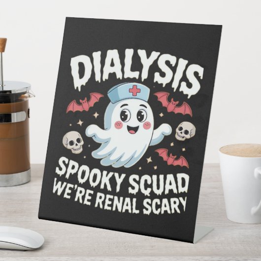 Dialysis Spooky Squad Nephrologie Halloween Nephro Sockelschild (In Situ)