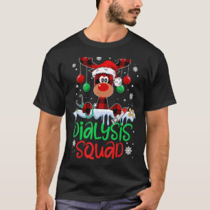 Dialysis Squad Christmas Rentier Nurse Matching P T-Shirt