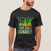 Dialysis Squad Gnomies St Patricks Day Nurse T-Shirt (Vorderseite)