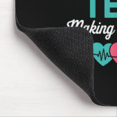 Dialysis Tech Making A Difference Technician Heart Mousepad (Ecke)
