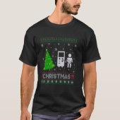 Dialysis Tech Xmas Tree Lighting Ugly Weihnachtssc T-Shirt (Vorderseite)