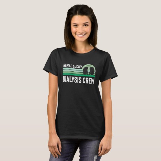 Dialysis Technician St Patricks Day Renal Lucky Cr T-Shirt (Vorne ganz)
