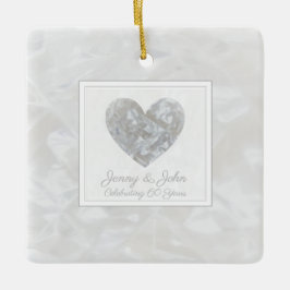 Diamant 60. Hochzeitsheim Keramikornament