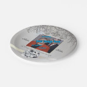 Diamant 60. Hochzeitstag verfügbar Pappteller (Schrägansicht)