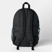 Diamant Argyle Muster Klassisch Modern Abstract Bedruckter Rucksack (Rückseite)