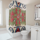 Diamant Arrow Konya Blue Green Cowboy Duschvorhang (Beispiel)