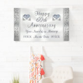 Diamant, Banner zum 60. Jahrestag, Personalisiert (Insitu)