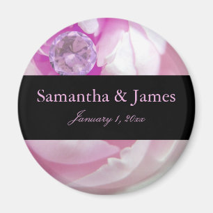 Diamant bei Pink Rose Personal Wedding Magnet