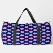 Diamant Blau Groß Duffle Bag (Vorderseite)