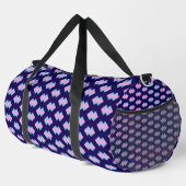 Diamant Blau Groß Duffle Bag (Rechte Ecke)