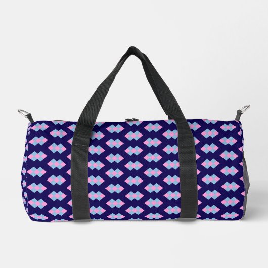 Diamant Blau Klein Duffle Bag (Vorderseite)