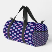 Diamant Blau Klein Duffle Bag (Rechte Ecke)