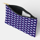 Diamant Blau Klein Zubehörtasche (Offen)
