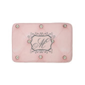 Diamant Bling Pink Tuftholz Muster Bath Mat Badematte (Vorderseite)