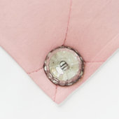 Diamant Bling Pink Tuftrollleder Fleece Blanket (Ecke)