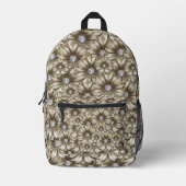 Diamant-Blume-Backpack Bedruckter Rucksack (Vorderseite)