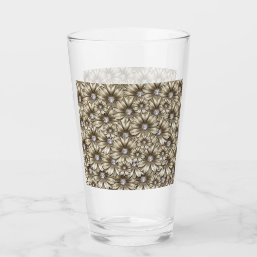 Diamant-Blume-Glas Glas (Vorderseite)
