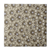 Diamant Blume Keramik Tile - Luxus Fliese (Vorderseite)