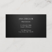 Diamant Border Visitenkarte (Rückseite)