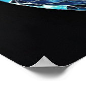 Diamant Cut Electric Gitarre Poster (Ecke)