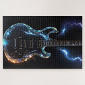 Diamant Cut Electric Gitarre Puzzle (Horizontal)