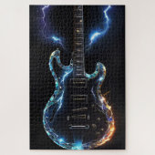 Diamant Cut Electric Gitarre Puzzle (Vertikal)
