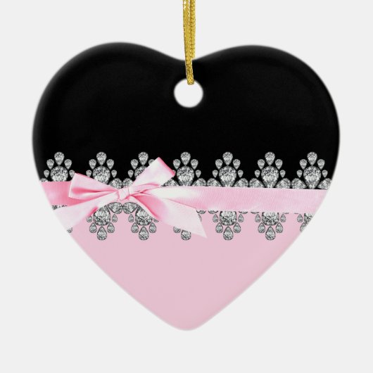 Diamant Delilah Keramik Ornament (Vorne)