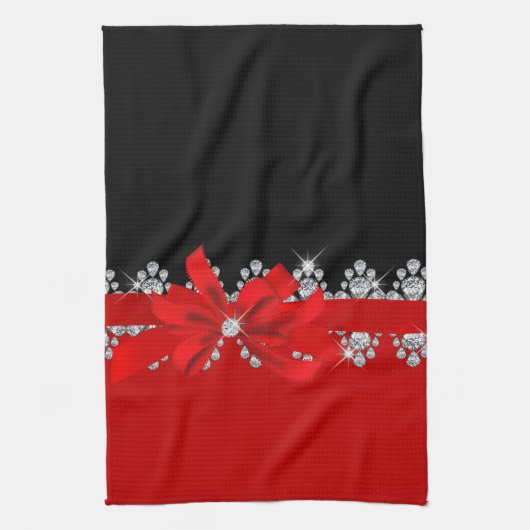 Diamant Delilah (rot) Handtuch (Vertikal)