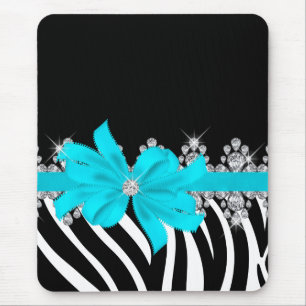 Diamant Delilah Zebra (aquamarin) Mousepad
