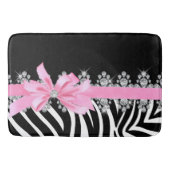 Diamant Delilah Zebra (Rosa) Badematte (Vorderseite)