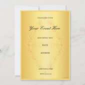 Diamant-Design blau und lila in Gold-Einladung Einladung (Rückseite)