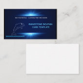 Diamant Designs - Kristall Dolphin Visitenkarte (Vorne/Hinten)