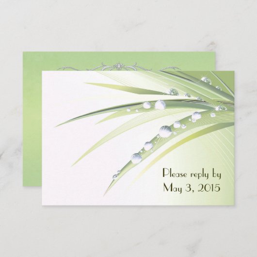 Diamant Dew Drops UAWG Einladung (Vorne/Hinten)