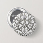 Diamant-diamante de imitación-Vintage Button (Vorne & Hinten)