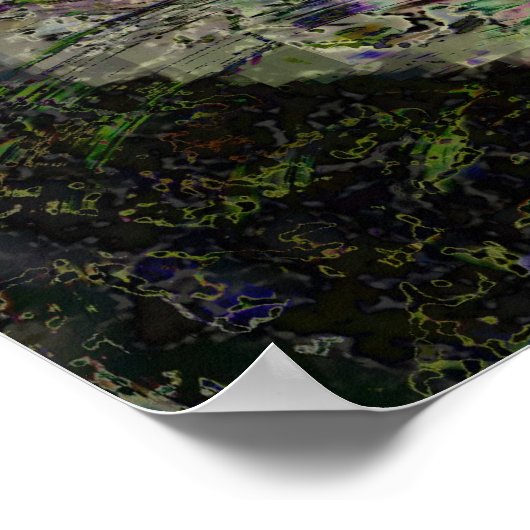 Diamant, digital abstrakt poster (Ecke)