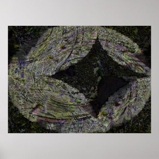 Diamant, digital abstrakt poster (Vorne)