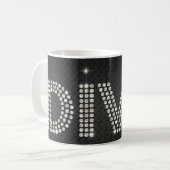 Diamant-Diva Kaffeetasse (Vorderseite Links)