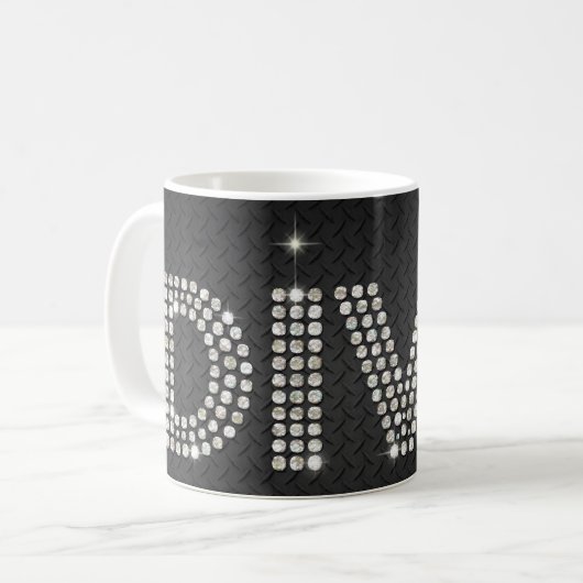 Diamant-Diva Kaffeetasse (Vorderseite Links)