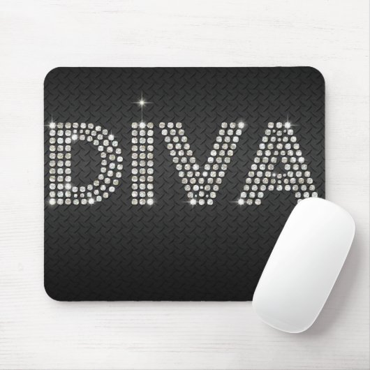Diamant-Diva Mousepad (Mit Mouse)
