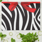 Diamant-Diva (rot) Küchentuch (Gefaltet)