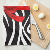 Diamant-Diva (rot) Küchentuch (Viertel Falte)