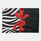 Diamant-Diva (rot) Küchentuch (Horizontal)