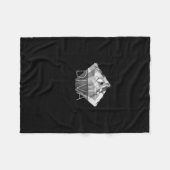 Diamant-Divaschwarzes Fleecedecke (Vorderseite (Horizontal))