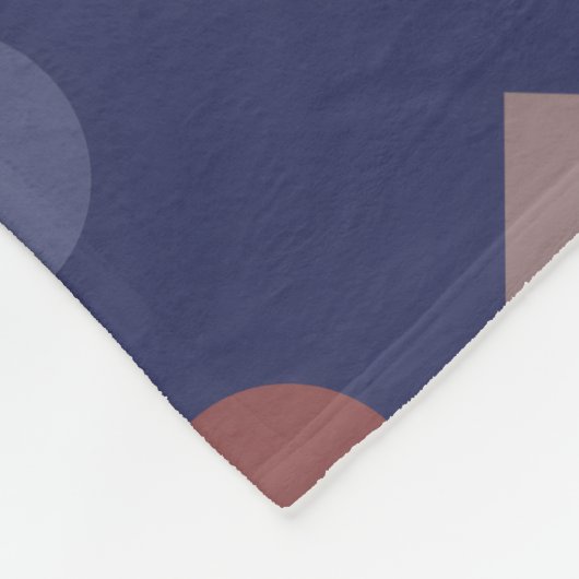 Diamant-Dot-Retro-geometrisches Muster Fleecedecke (Ecke)