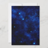 Diamant Dress & Bokeh String Lights Sweet 16 Einladung (Rückseite)