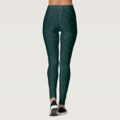 Diamant dunkelgrün leggings (Rückseite)