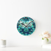 Diamant Edelstein funkelnd elegant Runde Wanduhr (Zuhause)