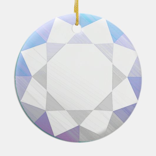 Diamant Edelstein / Jewel Graphic Image Keramik Ornament (Hinten)